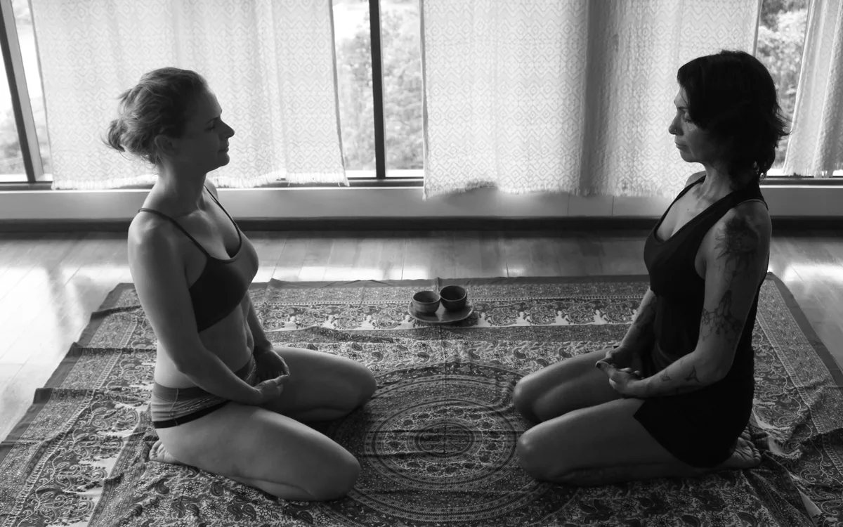 Radha in a focused one-to-one coaching conversation